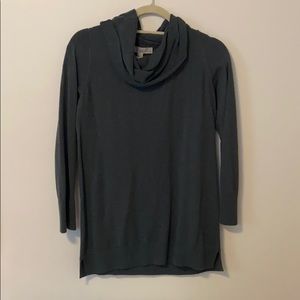 Loft green cowl neck sweater